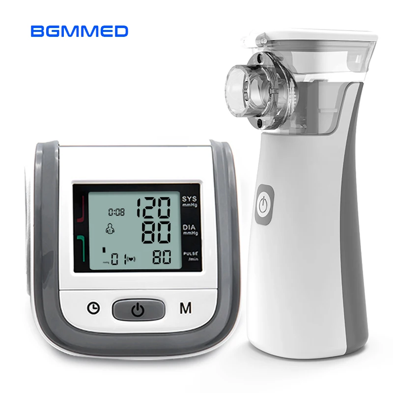 Generic Handheld Asthma Inhaler Nebulizer & LCD Wrist Blood Pressure