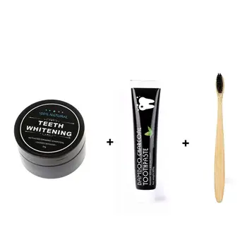 Teeth Whitening Kit Toothpaste Teeth Whitening Powder Activated Coconut Charcoal Powder Bamboo with Toothbrush for Oral Hygiene
Teeth Whitening Kit Toothpaste Teeth Whitening Powder Activated Coconut Charcoal Powder Bamboo with Toothbrush for Oral Hygiene
