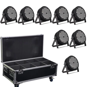 8 pieces / 54x3w RGB 3in1 LED Par Light+ flight case RGB 3-in-1 Full color cast aluminum par light IN/OUT plug DMX512 led lights
8 pieces / 54x3w RGB 3in1 LED Par Light+ flight case RGB 3-in-1 Full color cast aluminum par light IN/OUT plug DMX512 led lights