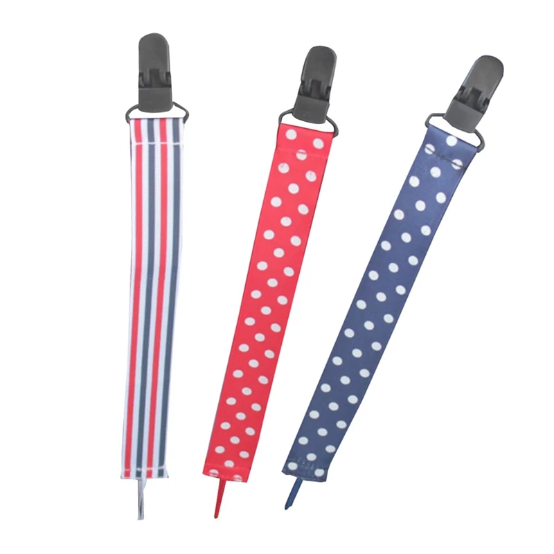 2Pc Baby Pacifier Chain Holder Polka Dot Print Anti-Drop Hanger Belt Lanyard Stroller Accessory Strap Toddler Soother Chain Clip
2Pc Baby Pacifier Chain Holder Polka Dot Print Anti-Drop Hanger Belt Lanyard Stroller Accessory Strap Toddler Soother Chain Clip