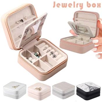 Portable Jewelry Box Storage Organizer Zipper Women Display Travel Case Double Layer H66 
Portable Jewelry Box Storage Organizer Zipper Women Display Travel Case Double Layer H66