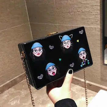 Women Pu Leather Shoulder Bag Girls Small Box Shape Handbags Women's Chain Messenger Bags Ladies Fashion Purse Crossbody Bags
Women Pu Leather Shoulder Bag Girls Small Box Shape Handbags Women's Chain Messenger Bags Ladies Fashion Purse Crossbody Bags