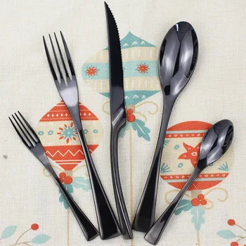 6sets 30pcs Accessories Top Quality 304 Stainless Steel Scoop Forks Kinfe Party Dinnerware Set Black Cutlery Set Drop Shipping
6sets 30pcs Accessories Top Quality 304 Stainless Steel Scoop Forks Kinfe Party Dinnerware Set Black Cutlery Set Drop Shipping