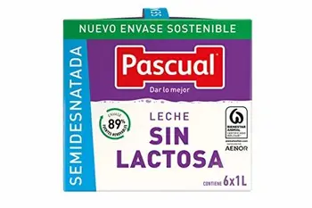 Pascual Leche Sin Lactosa Semidesnatada - Paquete de 6 x 1000 ml - Total: 6000 ml
Pascual Leche Sin Lactosa Semidesnatada - Paquete de 6 x 1000 ml - Total: 6000 ml