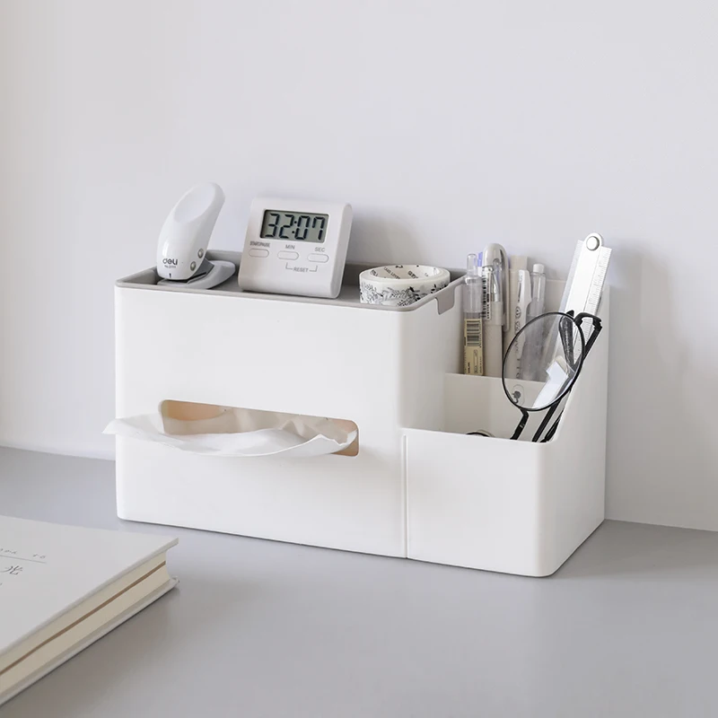 Square Tissue Box Cover White Pen Holder Desk Organizer Storage Box Sundries Pencil Box Multifunctional Plastic Stationery
Square Tissue Box Cover White Pen Holder Desk Organizer Storage Box Sundries Pencil Box Multifunctional Plastic Stationery