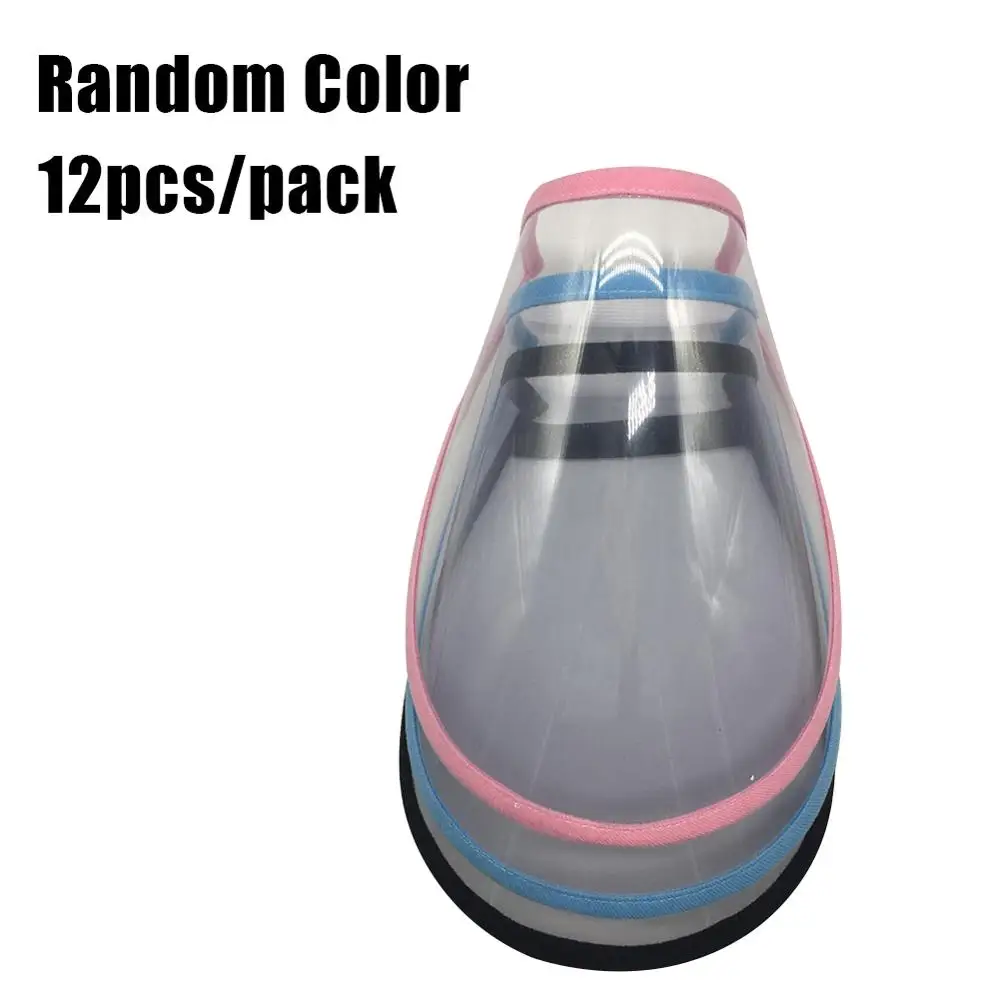 12pcs Transparent Protective Face Shield Stretchy Headband Reusable Mask Dust-Proof Full Face Shield Color Random
12pcs Transparent Protective Face Shield Stretchy Headband Reusable Mask Dust-Proof Full Face Shield Color Random