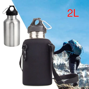 Vacuum Cup with Bottle Pouch 304 Stainless Steel Silver Outdoor Drink Containers Gym 2L Durability Creative Travel Mug Sport
Vacuum Cup with Bottle Pouch 304 Stainless Steel Silver Outdoor Drink Containers Gym 2L Durability Creative Travel Mug Sport
