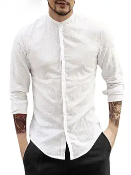 Brand New Men Cotton Linen V-neck Shirts Male Slim Solid Color Casual Shirt Chinese Style Summer Beach Top 4 Colors
Brand New Men Cotton Linen V-neck Shirts Male Slim Solid Color Casual Shirt Chinese Style Summer Beach Top 4 Colors