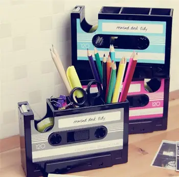 Multi-function Desktop Pen HolderCassette Tape Shape Dispenser Pen Holder Desk Tidy Container With Adhesive Tape Pencil Organize
Multi-function Desktop Pen HolderCassette Tape Shape Dispenser Pen Holder Desk Tidy Container With Adhesive Tape Pencil Organize
