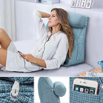 Wedge Shape Backrest Pillow Bed Rest Sofa Adjustable Back Wedge Cushion Lumbar Support Brace Head Neck Lounger Reading Pillow
Wedge Shape Backrest Pillow Bed Rest Sofa Adjustable Back Wedge Cushion Lumbar Support Brace Head Neck Lounger Reading Pillow