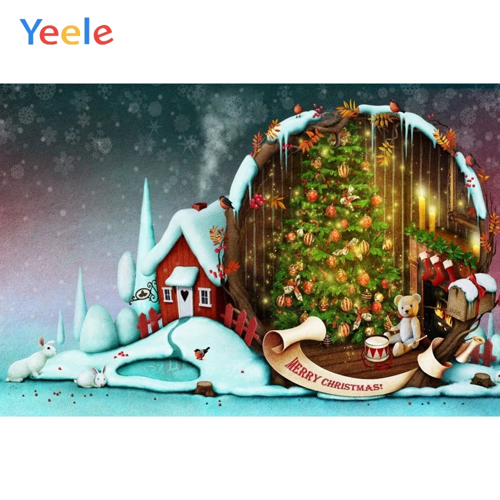 Yeele Christmas Tree House Toy Doll Rabbit Snow Backdrop Baby Portrait Vinyl Photography Background For Photo Studio Photophone
Yeele Christmas Tree House Toy Doll Rabbit Snow Backdrop Baby Portrait Vinyl Photography Background For Photo Studio Photophone