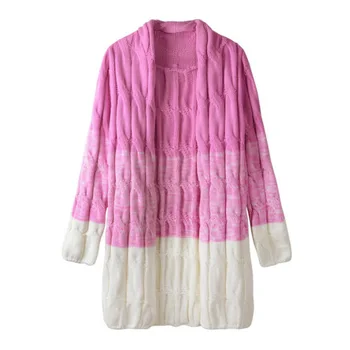 2020 New Autumn And Winter women's Long Cardigans Paragraph Gradient Color Twist Knitted Sweater Thickening 17124
2020 New Autumn And Winter women's Long Cardigans Paragraph Gradient Color Twist Knitted Sweater Thickening 17124