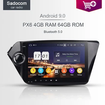 

PX6 DSP 9" HD Android 9.0 4GB RAM 8 Core 64GB ROM car radio 5.0 GPS Car DVD Player RDS autoradio For kia rio 3 K2 2012-2015