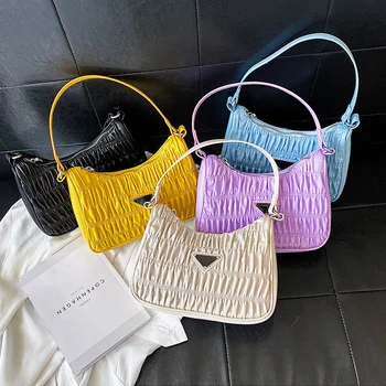 2020 Luxury Tote Bags For Women Candy Color Summer Underarm Bag Nylon Purses And Handbag Retro Shoulder Bag Pleated Female Bolsa
2020 Luxury Tote Bags For Women Candy Color Summer Underarm Bag Nylon Purses And Handbag Retro Shoulder Bag Pleated Female Bolsa
