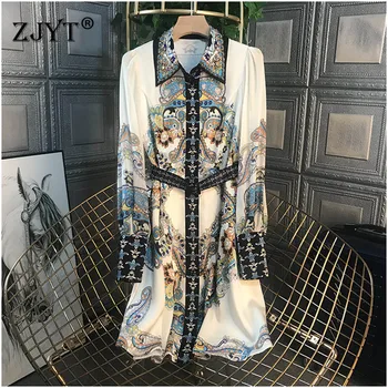 2020 New Fashion Runway Dress High Quality Women Autumn Clothing Lantern Sleeve Beading Vintage Print Holiday Dresses
2020 New Fashion Runway Dress High Quality Women Autumn Clothing Lantern Sleeve Beading Vintage Print Holiday Dresses