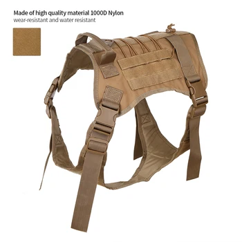 Hot Tactical Service Dog Vest Harness for Walk Hiking Hunting Tactical Military Molle Dog Training Vest K9 Dog Harness with Hand
Hot Tactical Service Dog Vest Harness for Walk Hiking Hunting Tactical Military Molle Dog Training Vest K9 Dog Harness with Hand