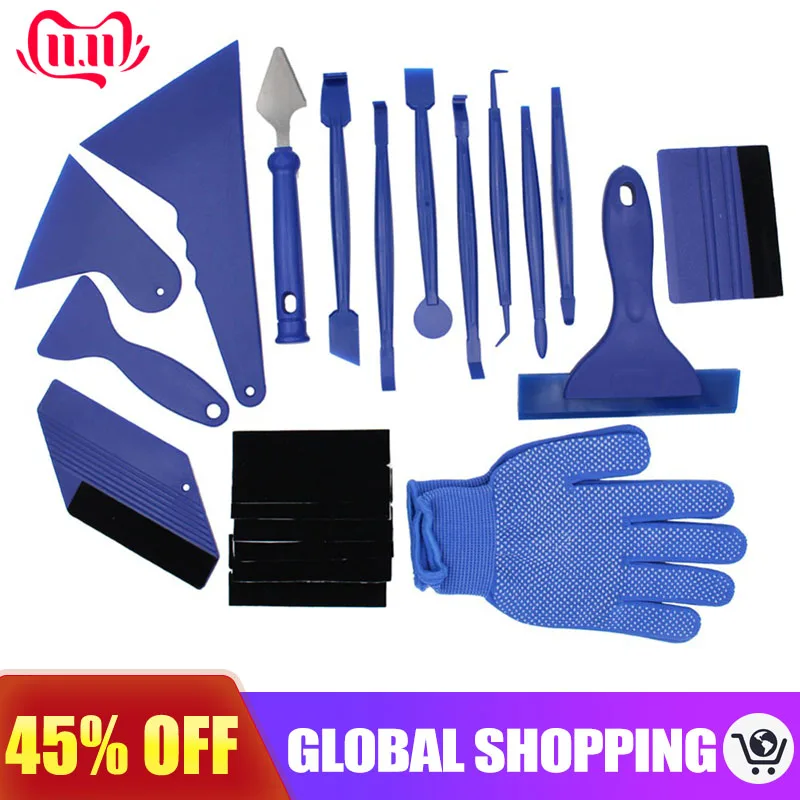 21Pcs Car Tools Vinyl Wrap Film Sticker Wrapping Tool Installation Kit Auto Window Tint Foil Magnetic Squeegee Scraper
21Pcs Car Tools Vinyl Wrap Film Sticker Wrapping Tool Installation Kit Auto Window Tint Foil Magnetic Squeegee Scraper