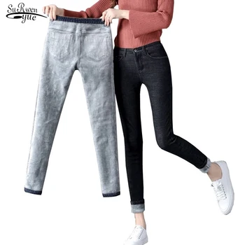 New 2019 Stretch Casual Warm Female Trousers Winter Jeans Women Soft Velvet Thicken Denim Pants Women Skinny Plus Size 7581 50
New 2019 Stretch Casual Warm Female Trousers Winter Jeans Women Soft Velvet Thicken Denim Pants Women Skinny Plus Size 7581 50