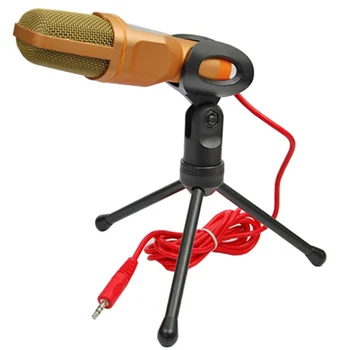 stereo plug Professional Condenser Microphone Studio Sound Recording Mic with mini desktop tripod for chatting over QQ MSN
stereo plug Professional Condenser Microphone Studio Sound Recording Mic with mini desktop tripod for chatting over QQ MSN