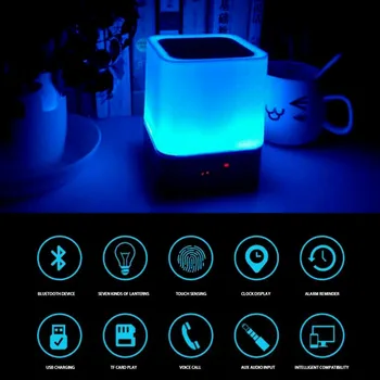 LED Night Light Child Sleep Night Lamp Bluetooth Music Smart Desk Lamp Alarm Clock Wake Up Light Baby Sleeping Light clock
LED Night Light Child Sleep Night Lamp Bluetooth Music Smart Desk Lamp Alarm Clock Wake Up Light Baby Sleeping Light clock