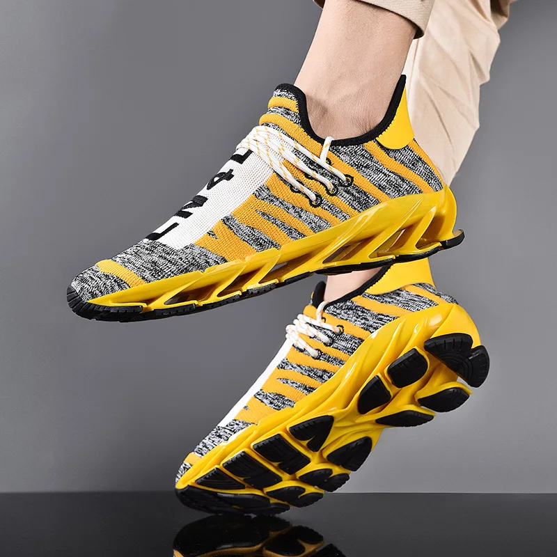 Men's breathable comfortable running shoes new blade cushioning sneakers comfortable walking jogging training shoes Zapatillas46
Men's breathable comfortable running shoes new blade cushioning sneakers comfortable walking jogging training shoes Zapatillas46