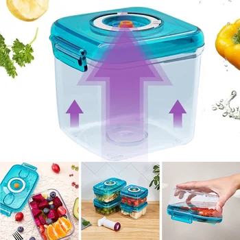 1Pc Kitchen Transparent Storage Box Vacuum Container Microwave Oven PP Containers Fresh-Keeping Organizer Box With Pump 
1Pc Kitchen Transparent Storage Box Vacuum Container Microwave Oven PP Containers Fresh-Keeping Organizer Box With Pump