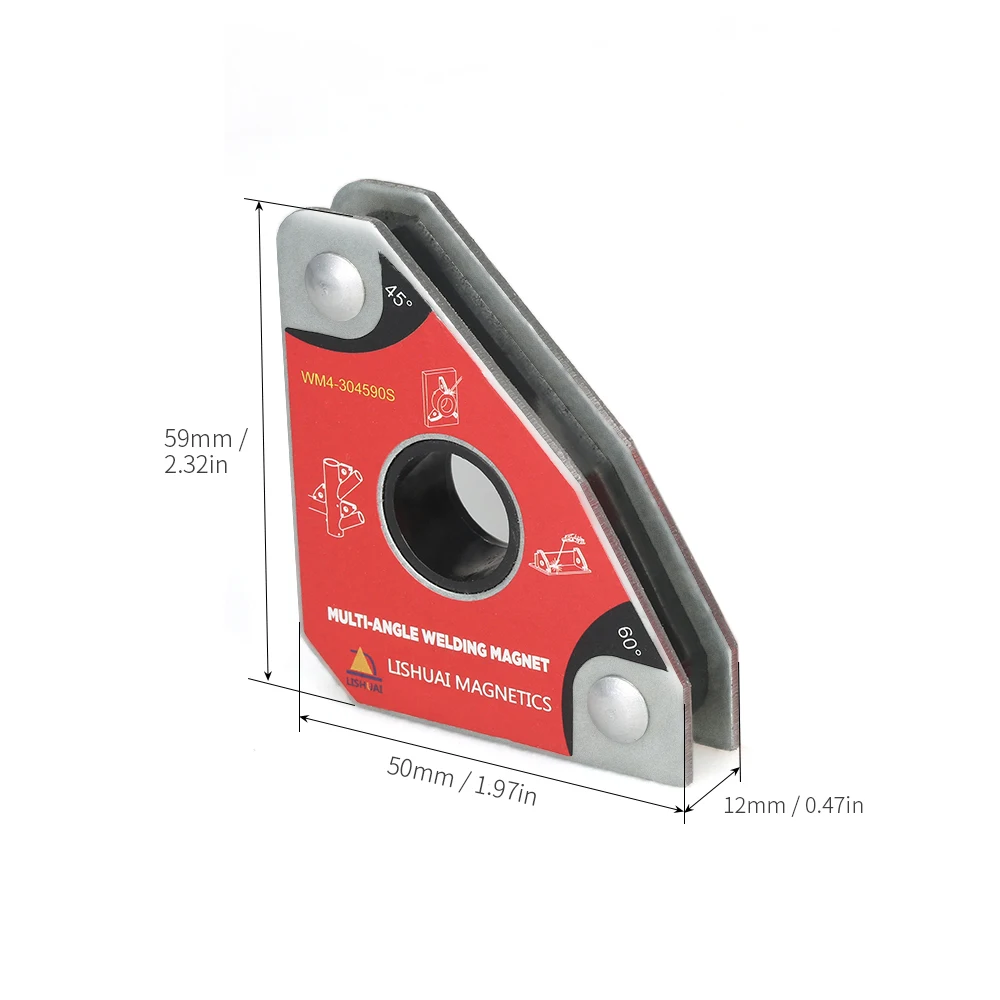 Hot 2pcs Multi-angle Mini Welding Magnets Neodymium Clamp Holder Never Degaussing Lifting Welding Positioner 30 60 45 90 degrees
Hot 2pcs Multi-angle Mini Welding Magnets Neodymium Clamp Holder Never Degaussing Lifting Welding Positioner 30 60 45 90 degrees
