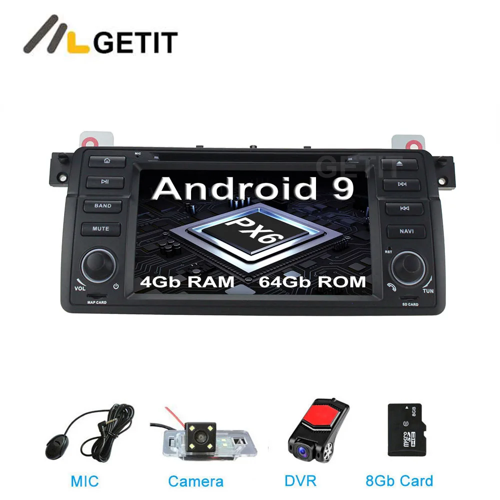 DSP 64G PX6 Android 9.0 Car DVD player Stereo Radio for BMW 3 Series E46 M3 with GPS WIFI Bluetooth
DSP 64G PX6 Android 9.0 Car DVD player Stereo Radio for BMW 3 Series E46 M3 with GPS WIFI Bluetooth