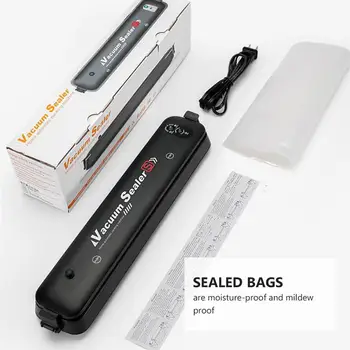 1Pc Commercial Food Saver Vacuum Sealer Packaging Machine Household Food Seal Foodsaver US Plug Including 15Pcs Bags(Black)
1Pc Commercial Food Saver Vacuum Sealer Packaging Machine Household Food Seal Foodsaver US Plug Including 15Pcs Bags(Black)