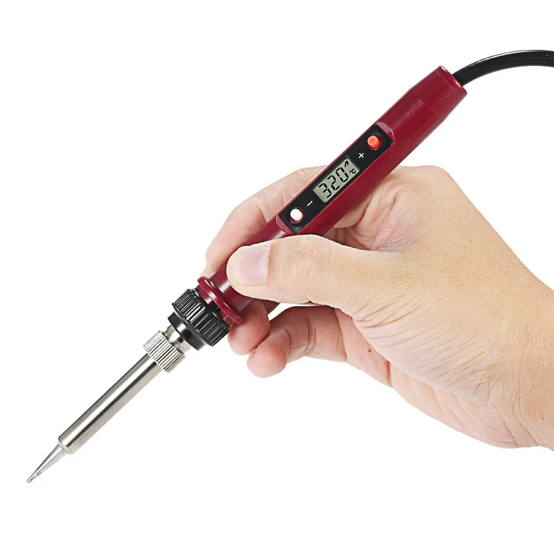 80W Electric Soldering Iron Station Adjustable Temperature Solder Gun Digital T13 Tip Heater Welding Torches LCD Repair Tool
80W Electric Soldering Iron Station Adjustable Temperature Solder Gun Digital T13 Tip Heater Welding Torches LCD Repair Tool