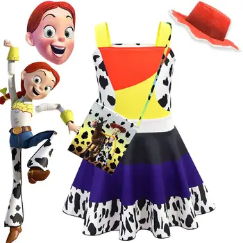 Movie Toy Story 4 The Yodeling Cowgirl Jessie Outfit Cosplay Costume Halloween Carnival Costumes jumpsuits For girl Full Sets
Movie Toy Story 4 The Yodeling Cowgirl Jessie Outfit Cosplay Costume Halloween Carnival Costumes jumpsuits For girl Full Sets
