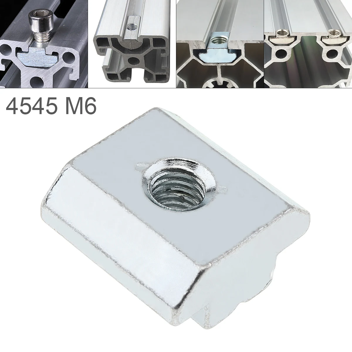 1PCS M6 for 45 Series Slot T-nut Sliding T Nut Hammer Drop In Nut Fasten Connector 4545 Aluminum Extrusions
1PCS M6 for 45 Series Slot T-nut Sliding T Nut Hammer Drop In Nut Fasten Connector 4545 Aluminum Extrusions