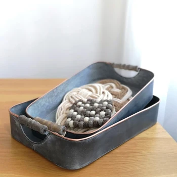 etro Wrought Iron Making Old Minimalist Rectangular Storage Tray Wooden Handle Storage Iron Basket Shooting Props Set
etro Wrought Iron Making Old Minimalist Rectangular Storage Tray Wooden Handle Storage Iron Basket Shooting Props Set
