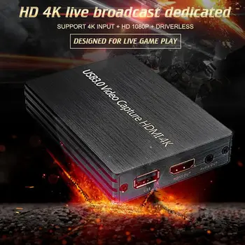 USB3.0 HDMI 4K High Definition Video Capture Card HDMI to USB Video Capture Dongle for Winodws Live Streaming
USB3.0 HDMI 4K High Definition Video Capture Card HDMI to USB Video Capture Dongle for Winodws Live Streaming