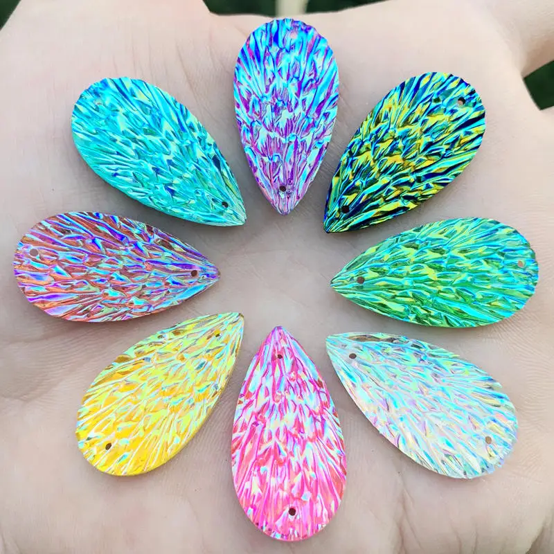 15pcs 15*29mm stones and AB crystals flat back Teardrop Resin Rhinestone applique DIY Wedding Dress Beads -HE00
15pcs 15*29mm stones and AB crystals flat back Teardrop Resin Rhinestone applique DIY Wedding Dress Beads -HE00