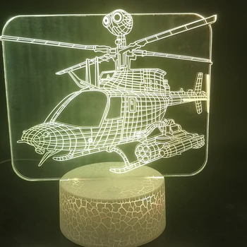 3D Lamp The Helicopter Best Present for Children Battery Powered 7 Color with Remote Atmosphere for Kids Led Night Light Lamp
3D Lamp The Helicopter Best Present for Children Battery Powered 7 Color with Remote Atmosphere for Kids Led Night Light Lamp