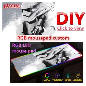 FFFAS large DIY Custom RGB Large Game Mouse Pad LED Desktop Computer Speed Keyboard Pad Anti-skid Lock Thickening for LOL
FFFAS large DIY Custom RGB Large Game Mouse Pad LED Desktop Computer Speed Keyboard Pad Anti-skid Lock Thickening for LOL