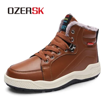 OZERSK Brand Fashion Winter Male Boots Adult Shoes For Men Warm Short Plush Quality Snow Waterproof PU Leather Fur Boots Men
OZERSK Brand Fashion Winter Male Boots Adult Shoes For Men Warm Short Plush Quality Snow Waterproof PU Leather Fur Boots Men