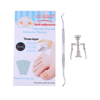 Ingrown Toenail Correction Stickers Steel Recover Tool Kit Pedicure Embedded Repair Treatment Brace Patch Foot Care