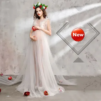 Pregnancy Maternity Dresses for Photo Shoot Tulle Dress Long Pregnant Dress Solid Maternity Clothes
Pregnancy Maternity Dresses for Photo Shoot Tulle Dress Long Pregnant Dress Solid Maternity Clothes