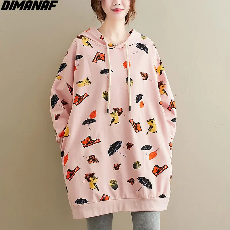 DIMANAF Women Hoodies & Sweatshirts Autumn Plus Size Cartoon Sweet Pattern Print Cotton Oversize Hoodie Ladies New Loose Tops
DIMANAF Women Hoodies & Sweatshirts Autumn Plus Size Cartoon Sweet Pattern Print Cotton Oversize Hoodie Ladies New Loose Tops