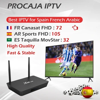 X96 LINK Android Box Amlogic S905W Quad Core 2G/16G 4K Wifi Set Top Box Spain Portugal France Arabic Subscription Sport IPTV
X96 LINK Android Box Amlogic S905W Quad Core 2G/16G 4K Wifi Set Top Box Spain Portugal France Arabic Subscription Sport IPTV