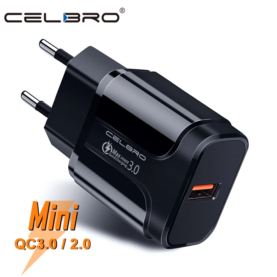 Быстрое зарядное устройство Usb 3 0 4 18 Вт Qc Qc3.0 быстрое для телефона с европейской
