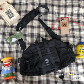 Luxury Handbags Women Bags Designer Japanese Men's Bag Dark Wind Function Women's Shoulder Bag Retro Neutral Men's Cycling Bag 
Luxury Handbags Women Bags Designer Japanese Men's Bag Dark Wind Function Women's Shoulder Bag Retro Neutral Men's Cycling Bag