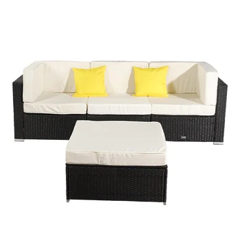 4 Pieces Patio PE Wicker Rattan Corner Sofa Patio Furniture Garden Furniture Three Styles 
4 Pieces Patio PE Wicker Rattan Corner Sofa Patio Furniture Garden Furniture Three Styles