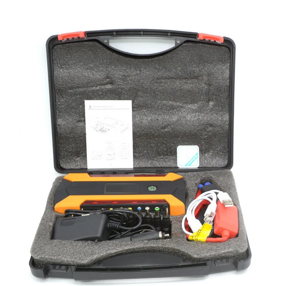 1pc 89800mAh Car Jump Starter Power Bank Portable Booster Charge Cell 4 USB Starting Device Charge Pal Lamp Car Battery Splitter
1pc 89800mAh Car Jump Starter Power Bank Portable Booster Charge Cell 4 USB Starting Device Charge Pal Lamp Car Battery Splitter