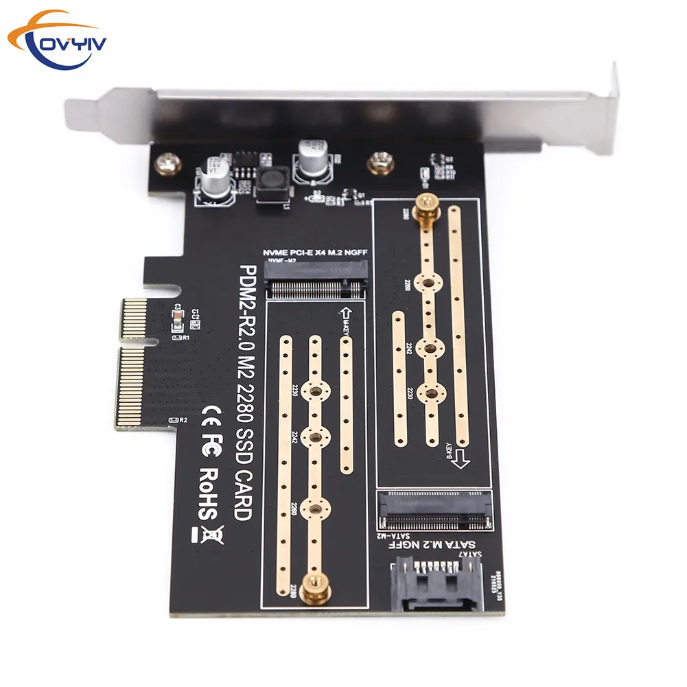 M + B Ключ SSD к PCI-E 3 0 X4 SATA Расширенная карта M2 NVME адаптер NGFF M.2 2230 2242 2260 2280 | Компьютеры