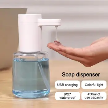 Soap Dispenser Refillable Home Hotel Automatic Sensor Waterproof With Colorful Light Rechargeable School No Touch Leakproof
Soap Dispenser Refillable Home Hotel Automatic Sensor Waterproof With Colorful Light Rechargeable School No Touch Leakproof