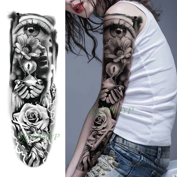 Waterproof Temporary Tattoo Sticker cross flower hand Hourglass eyes fake tatto flash tatoo full arm sleeve tato for men women
Waterproof Temporary Tattoo Sticker cross flower hand Hourglass eyes fake tatto flash tatoo full arm sleeve tato for men women