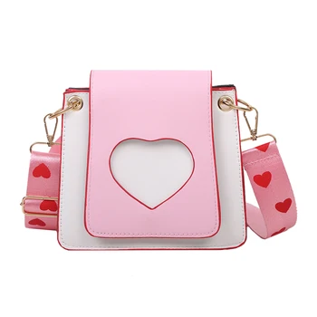 Crossbody Bags Women Birthday Gifts Hollow Love Heart Crossbody Bag Female PU Leather Fashion Flap Shoulder Handbag Messenger 
Crossbody Bags Women Birthday Gifts Hollow Love Heart Crossbody Bag Female PU Leather Fashion Flap Shoulder Handbag Messenger